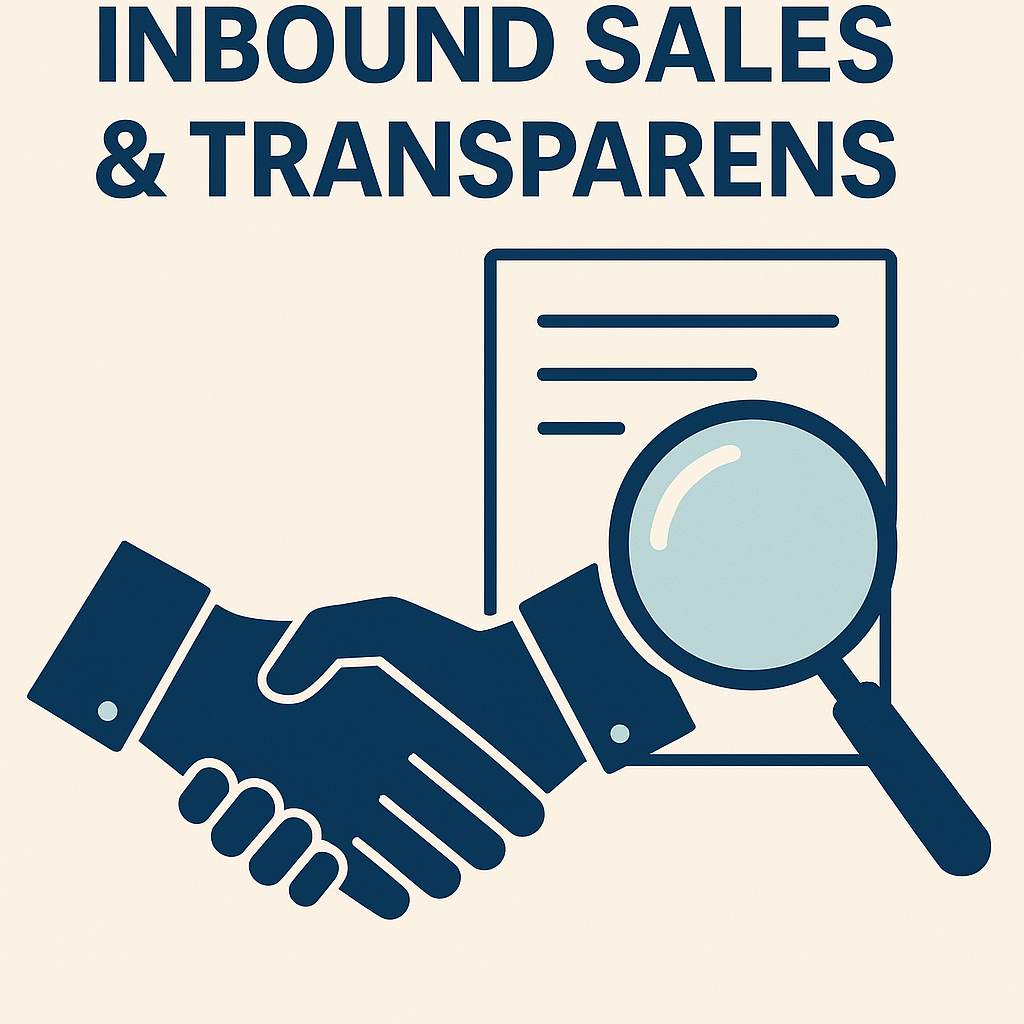 Inbound sales og gennemsigtighed gr hnd i hnd Den ene kan nsten ikke eksistere uden den anden