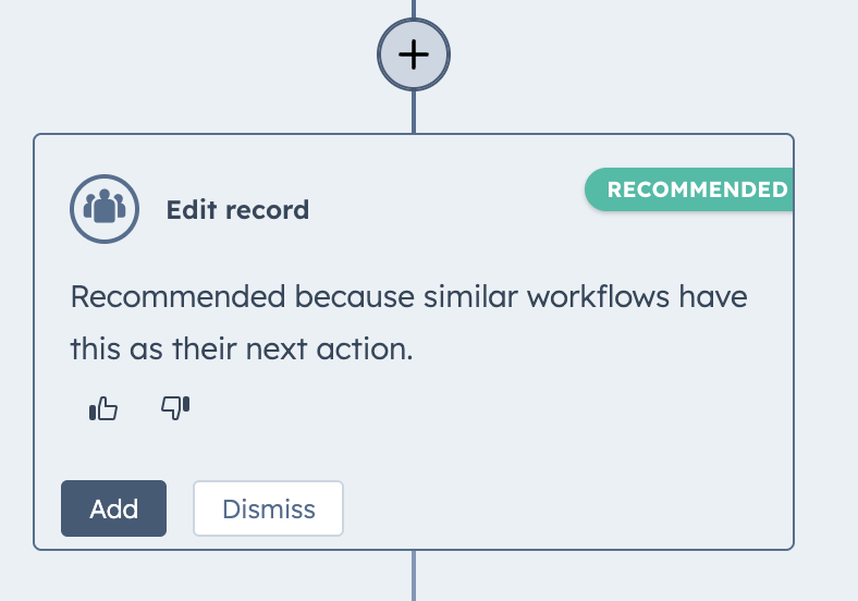 AI forslag til actions i workflows