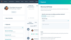 HubSpot Playbooks