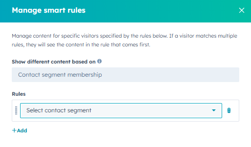 Smart content HubSpot