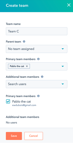 Teams i Sales Hub Pro