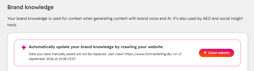 Brand Identity - crawl website