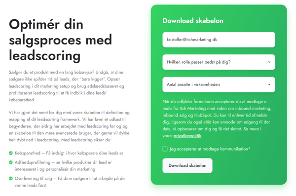 Leadscoring eksempel på formularer 2