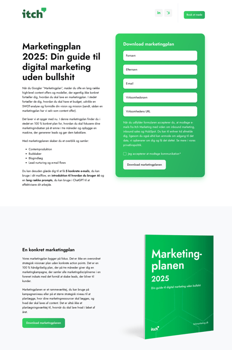 Marketingplan screenshot 