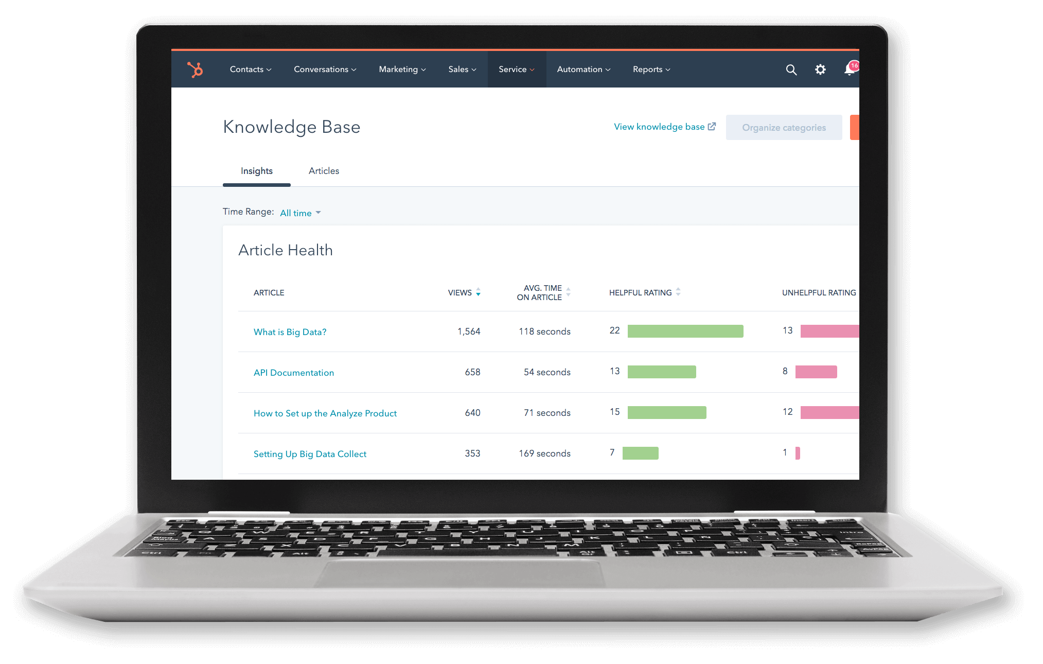 service-hub-onboarding-knowlege-base-under-service-on-laptop