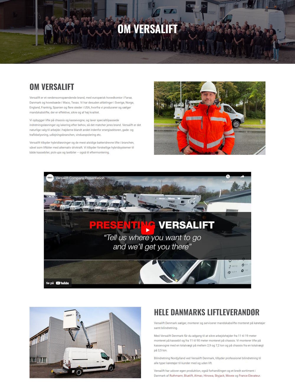 versalift - om versalift - top