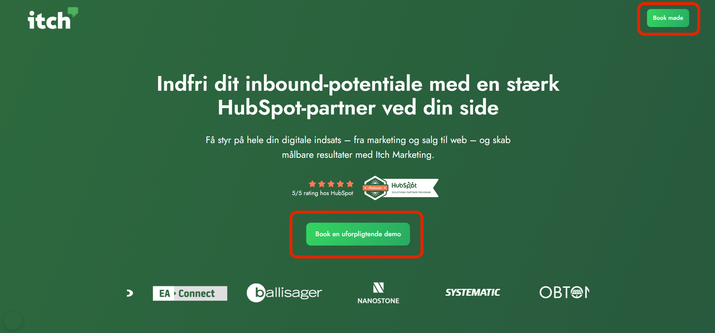 CTA på website