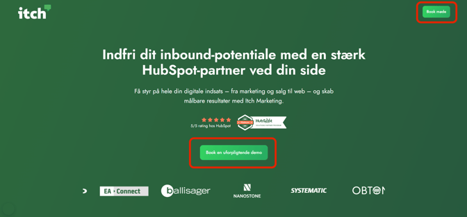CTA på website