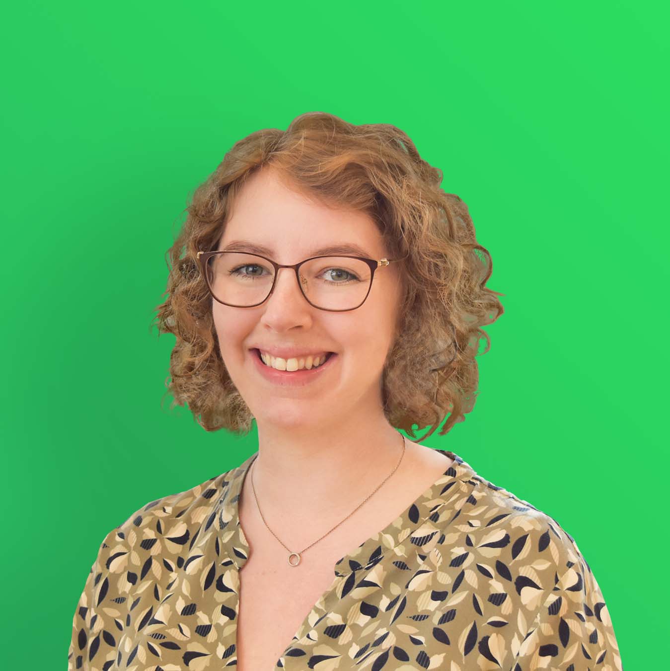 marie-protraet-billede-groen-baggrund