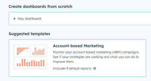 ABM dashboard